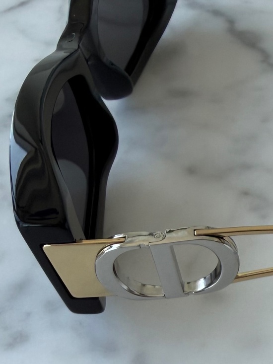 NEW Christian Dior 30Montaigne S14I Sunglasses Black Gold CD Logo w/ Box Case main image 5
